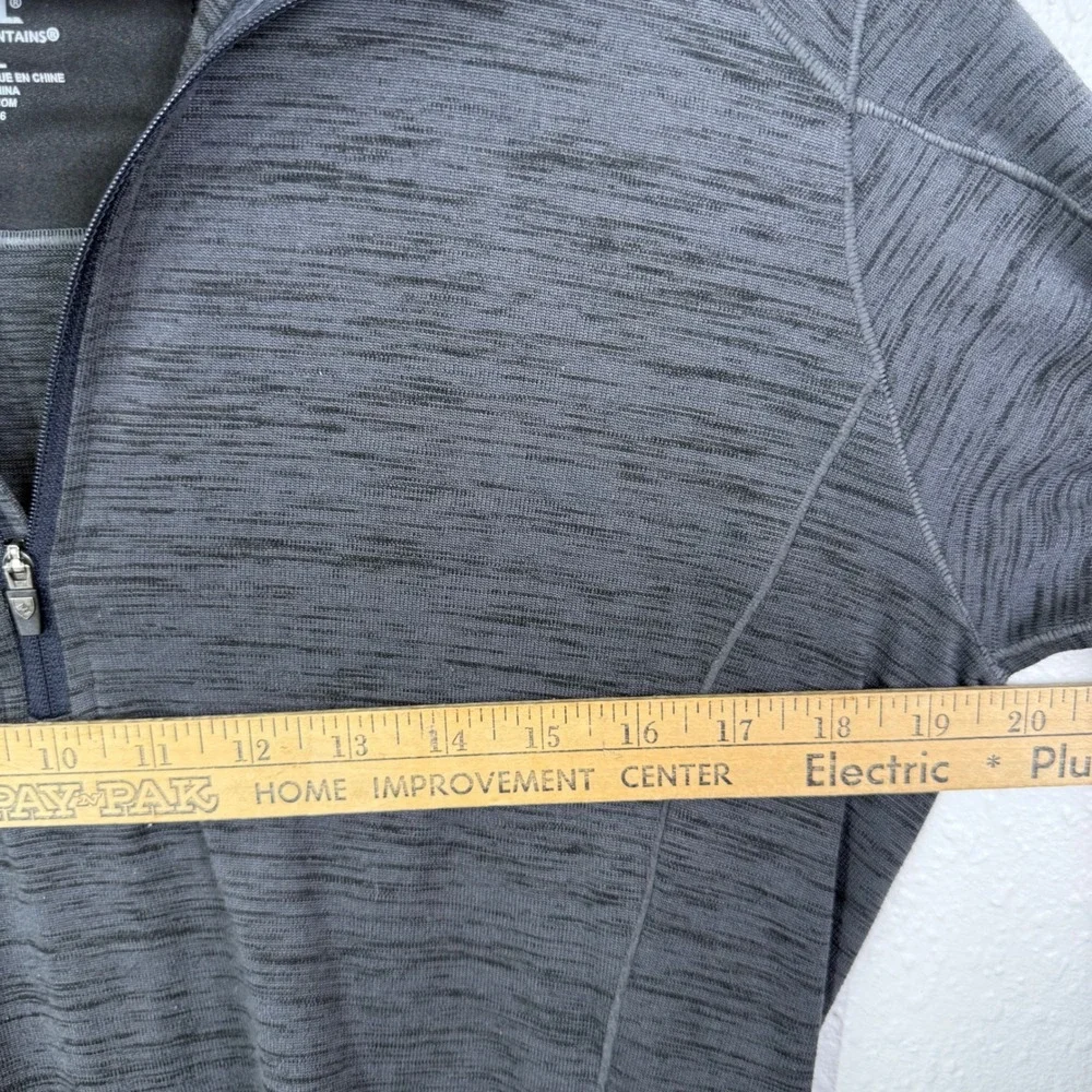 Kuhl 1/4‎ Zip Alloy Pullover Mens Small Graphite Outdoors Hiking Gorpcorp Base